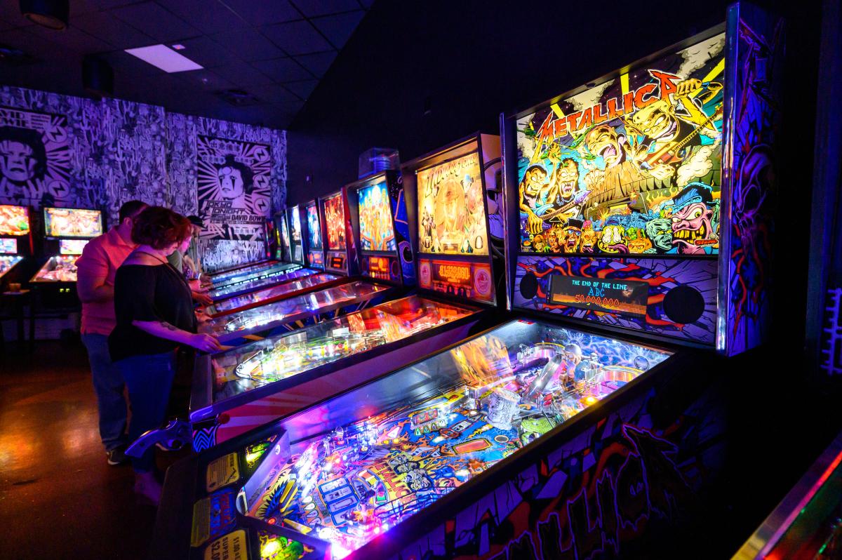 Pinball row at Stardust Pinbar